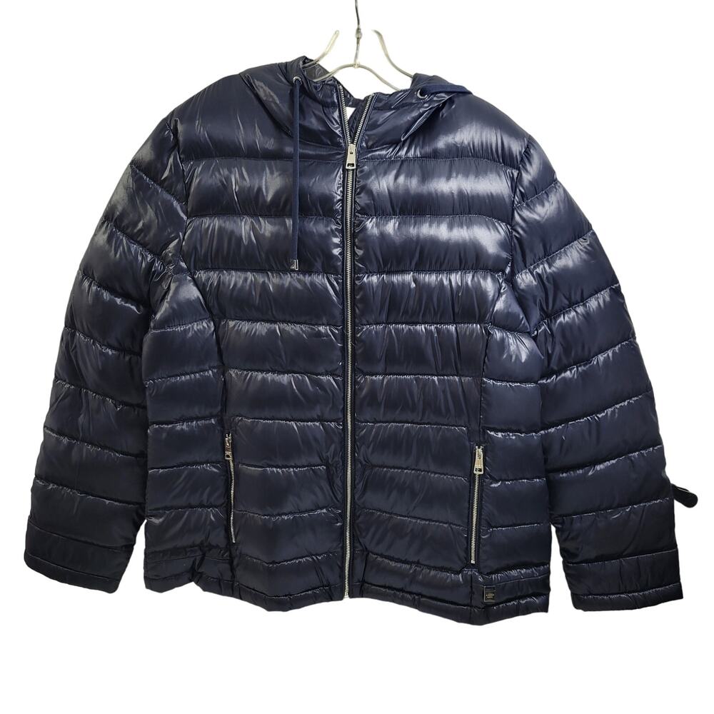 Andrew Marc NWT  Blue Packable Lightweight Premium Down Jacket Size XL 91824-883